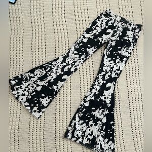 Cow Print Flares